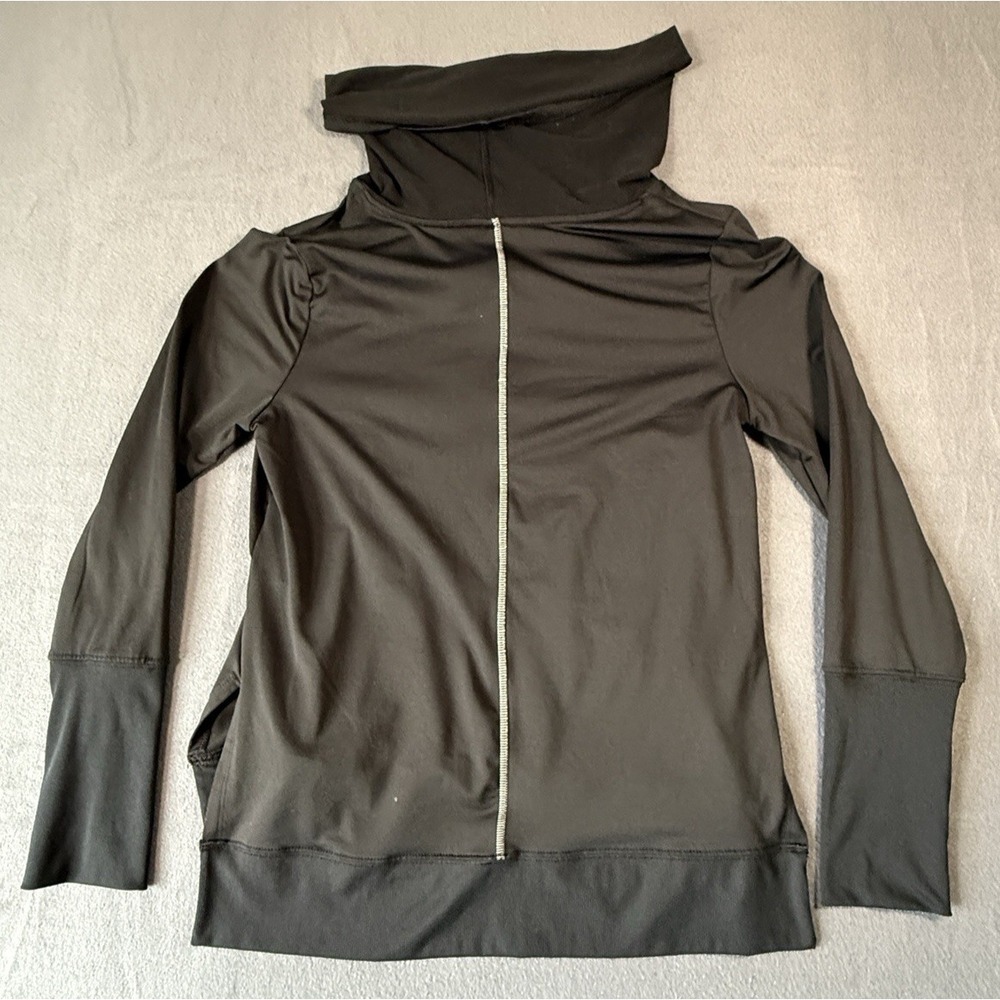 Marika Turtleneck Sweatshirt Activewear black Women's Size Small - Picture 3 of 9